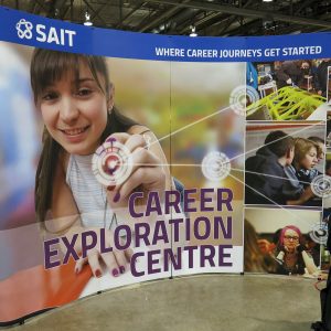 SAIT Career Exploration Centre Tradeshow Booth SAIT Career Exploration Centre Tradeshow Booth