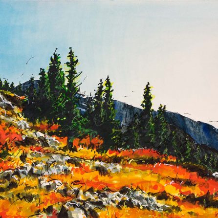 Layered Fire - 2012 - 22x30