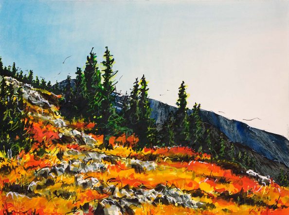 Layered Fire - 2012 - 22x30