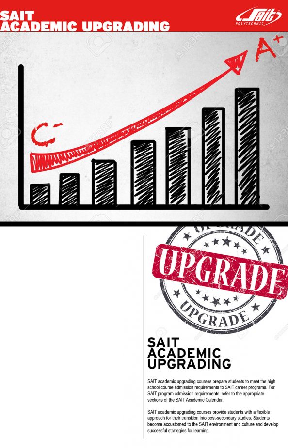 SAIT Academic Upgrading Postcard Concept 1