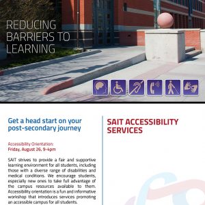 SAIT Accessibility Services Info Card SAIT Accessibility Services Info Card