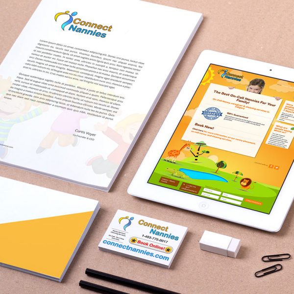 Connect Nannies Branding Connect Nannies Branding